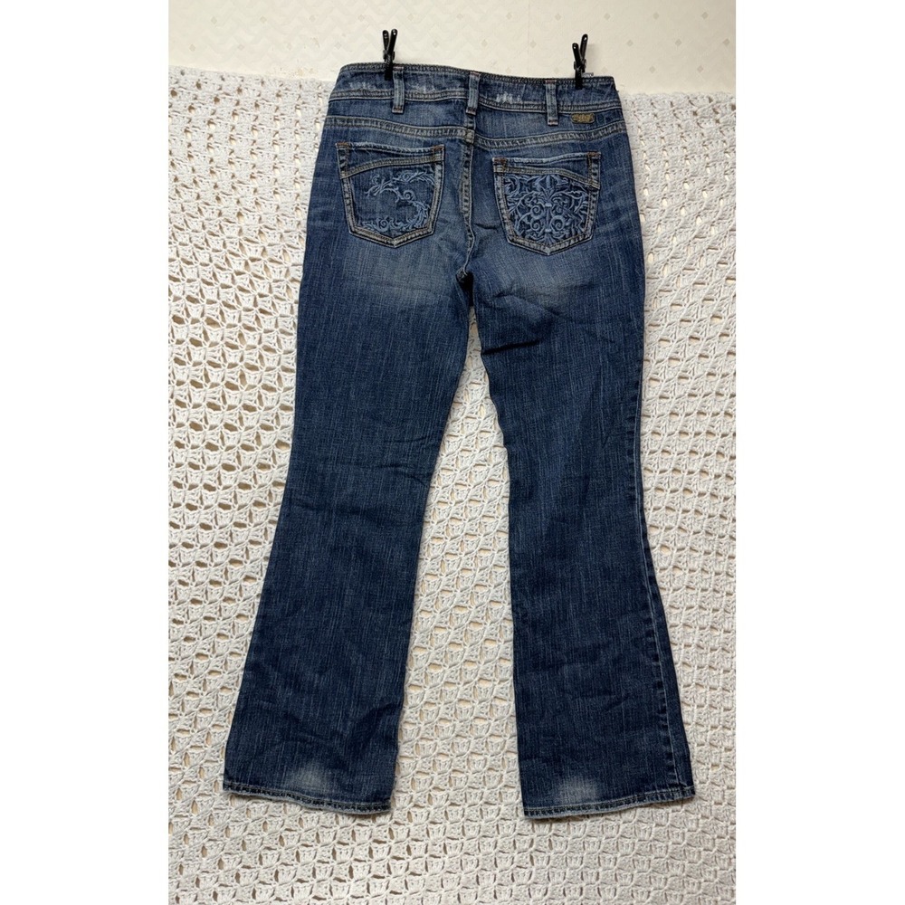 Sirver Suki Jeans Women Tag 30x32 Fits W30 L30 Blue Denim Bootcut  Embroidery